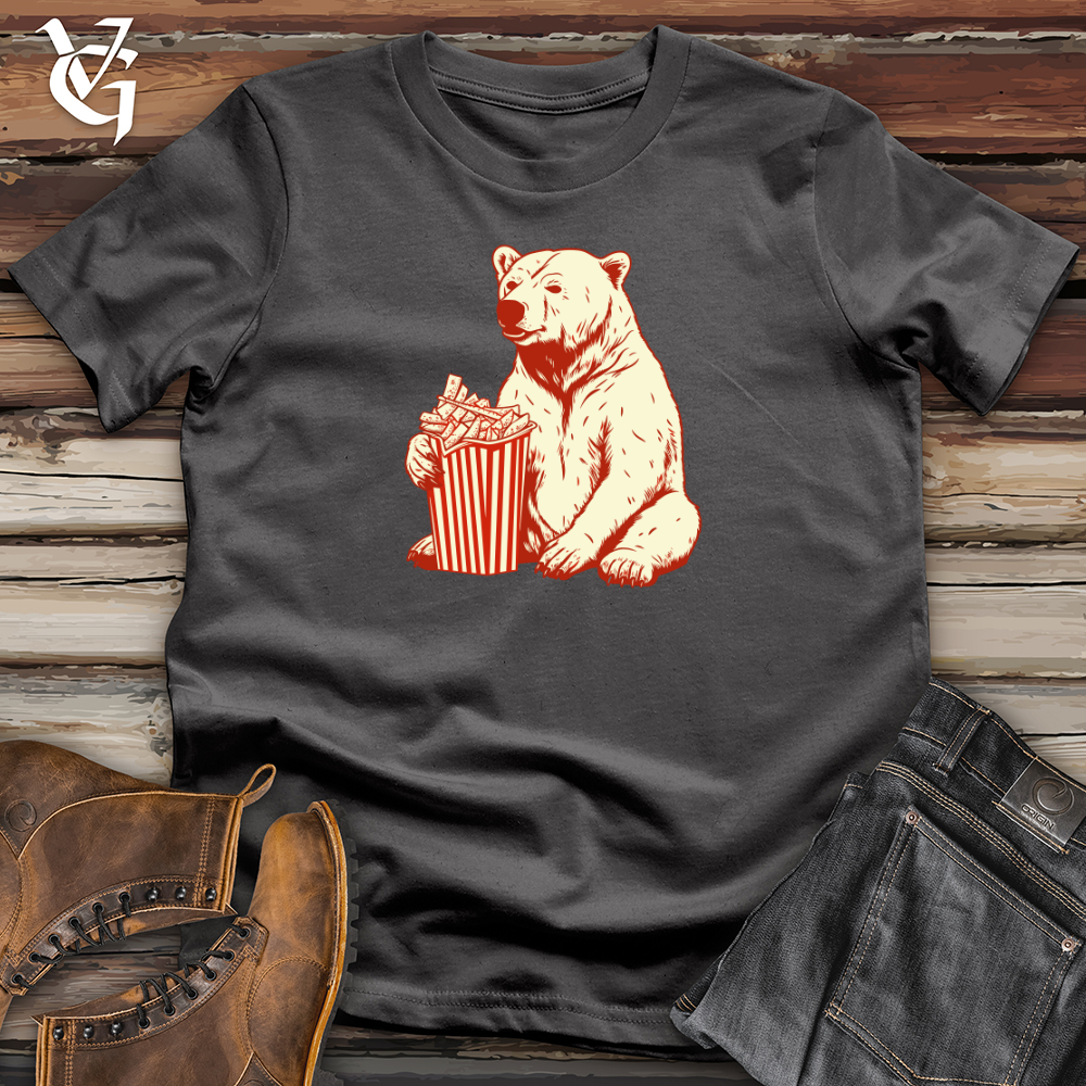 Retro Fry Loving Bear 01 Softstyle Tee