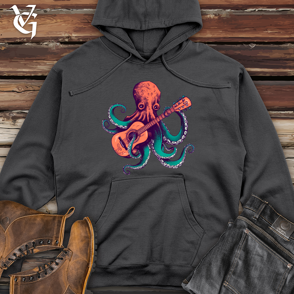 Octopus Guitarist Midweight Hooded Sweatshirt