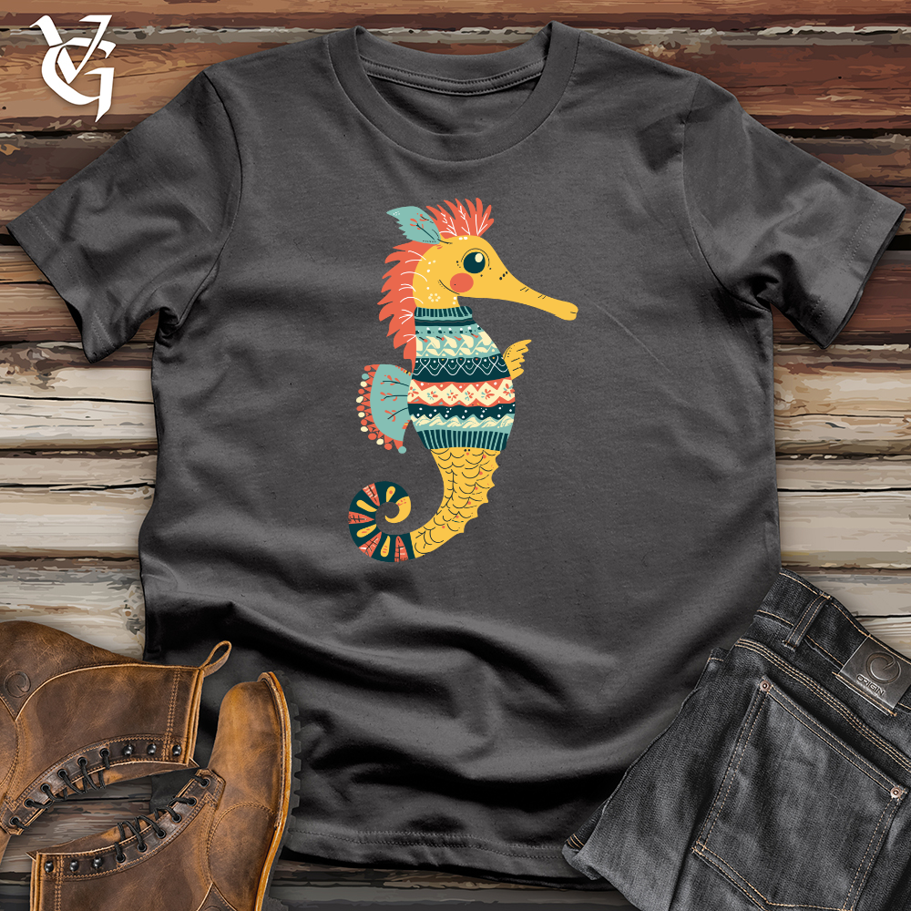 Seahorse Cozy Pattern Softstyle Tee