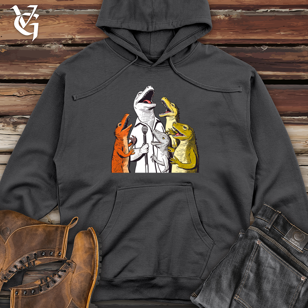 Melodic Reptile Ensemble Midweight Hooded Sweatshirt