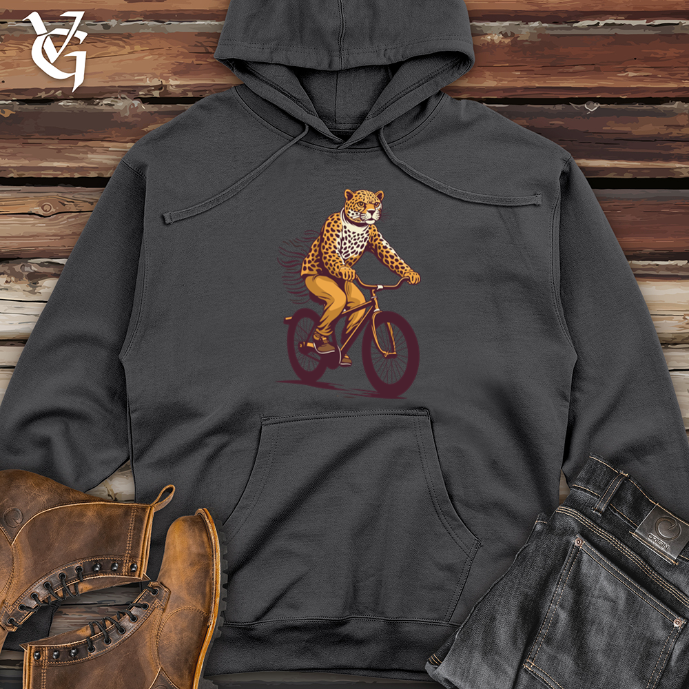 Cheetah Bicycle Chase Midweight Hooded Sweatshirt