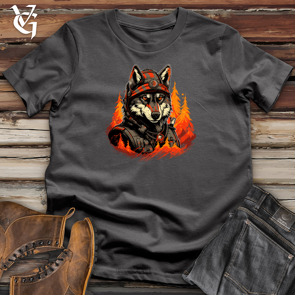 Firefighter Wolf Bravery Softstyle Tee