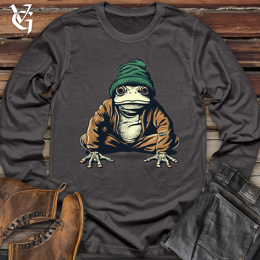 Slouchy Beanie Frog Softstyle Long Sleeve