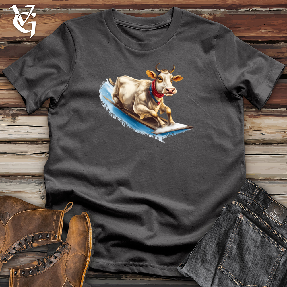 Sledding Cow Softstyle Tee