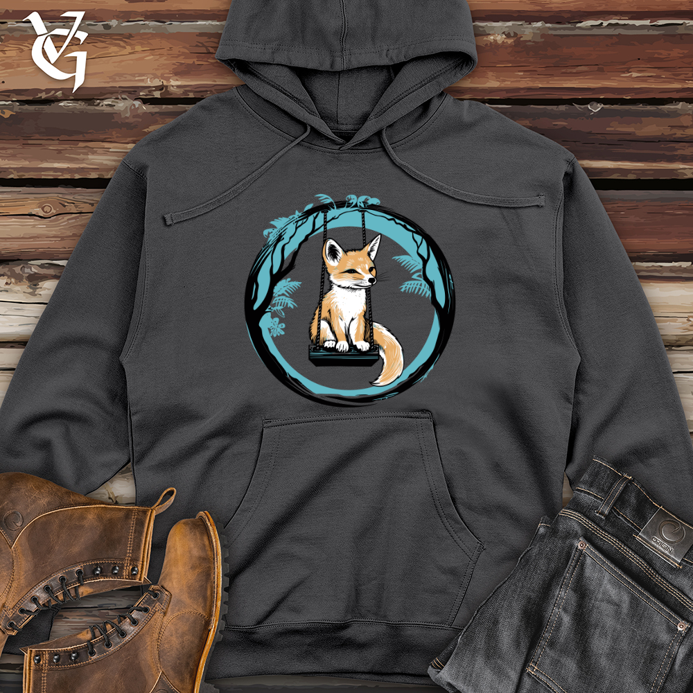Swinging Fox Tale Midweight Hooded Sweatshirt