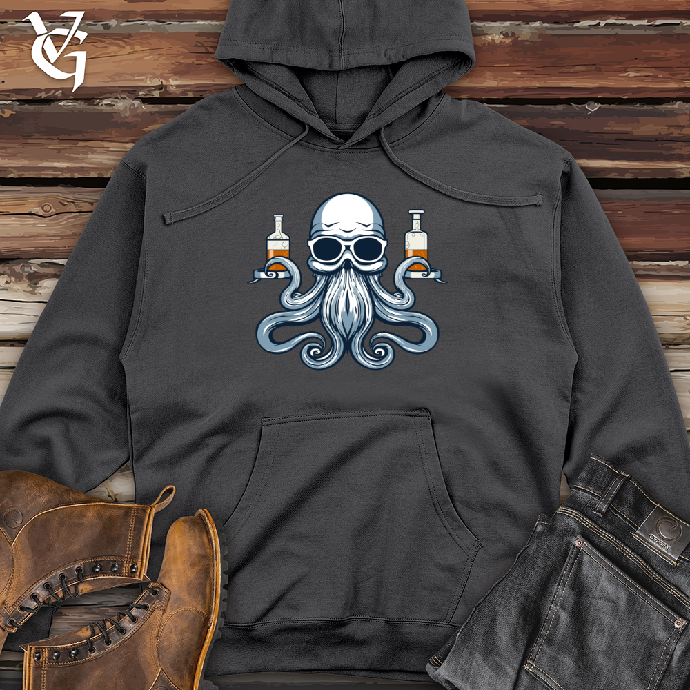 Curious Cephalopod Researcher Midweight Hooded Sweatshirt
