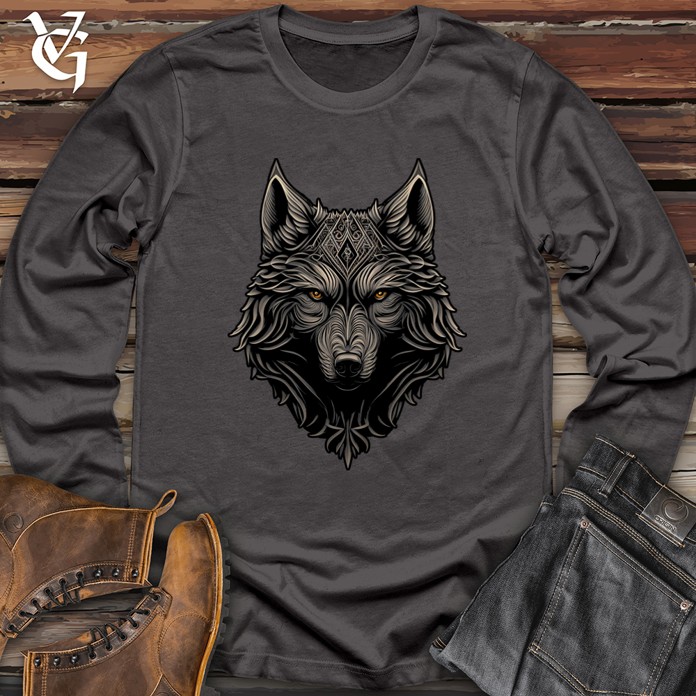 Realistic Wolf Softstyle Long Sleeve