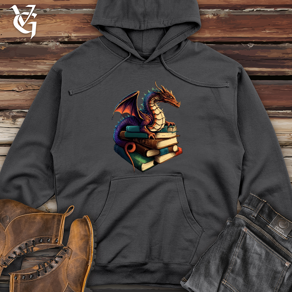 Dragon Book Hoarder Midweight Hooded Sweatshirt