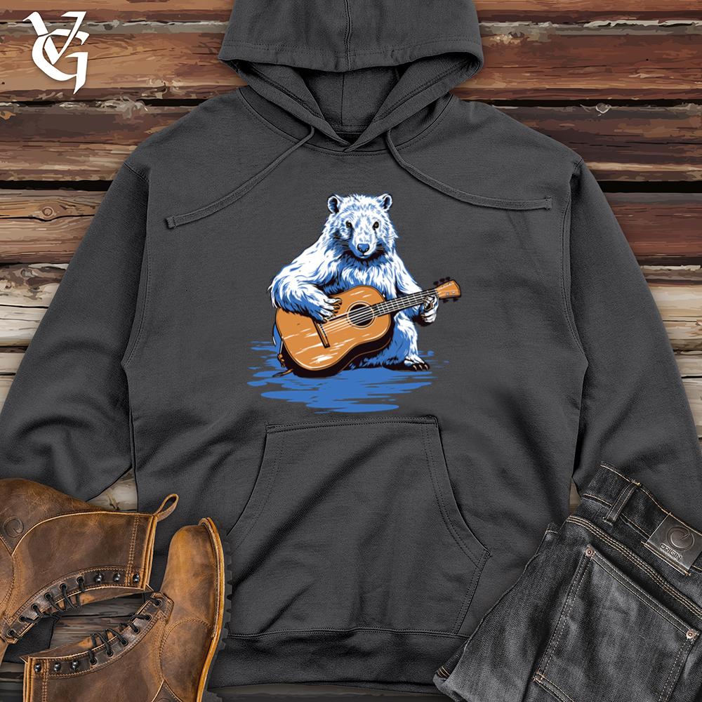 Beaver Timber Melody Guitar Strum Midweight Hooded Sweatshirt