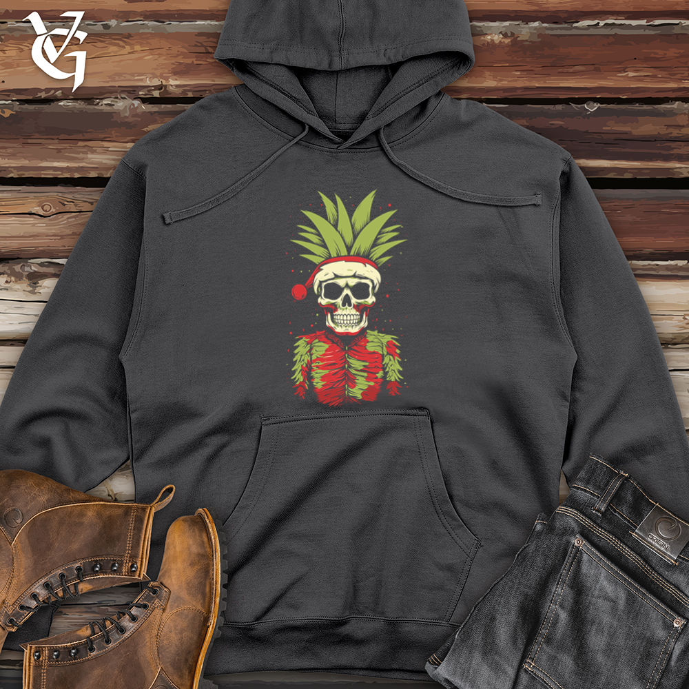 Retro Festive Pineapple 01 Midweight Hooded