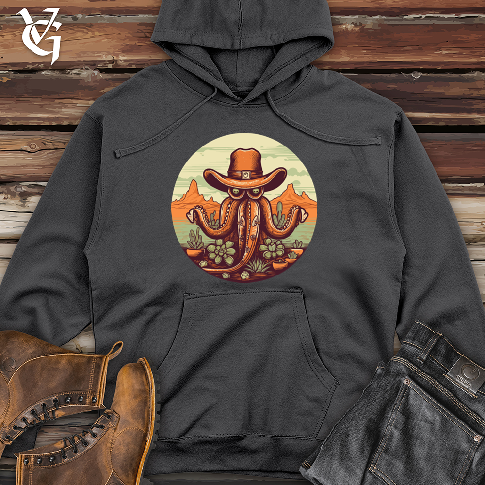 Desert Cowboy Octopus Midweight Hooded Sweatshirt