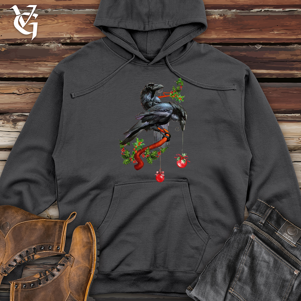 Ravens Dangling Ornaments Midweight Hooded Sweatshirt