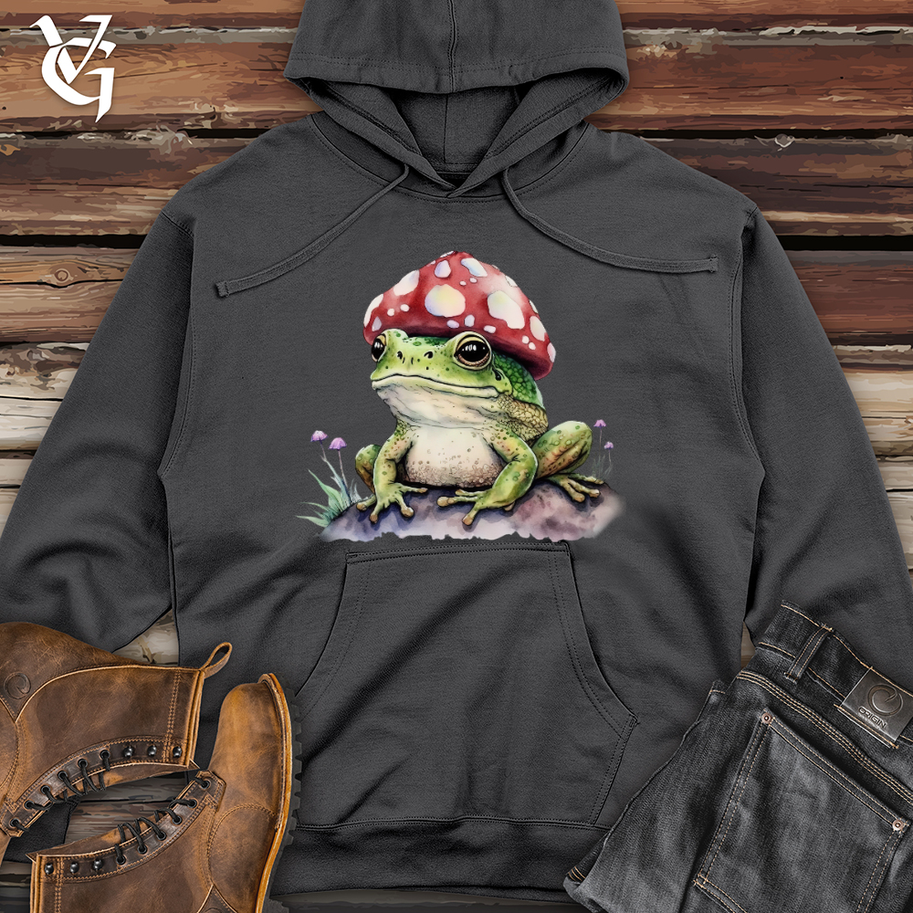 Frog Mushroom Head Midweight Hooded Sweatshirt