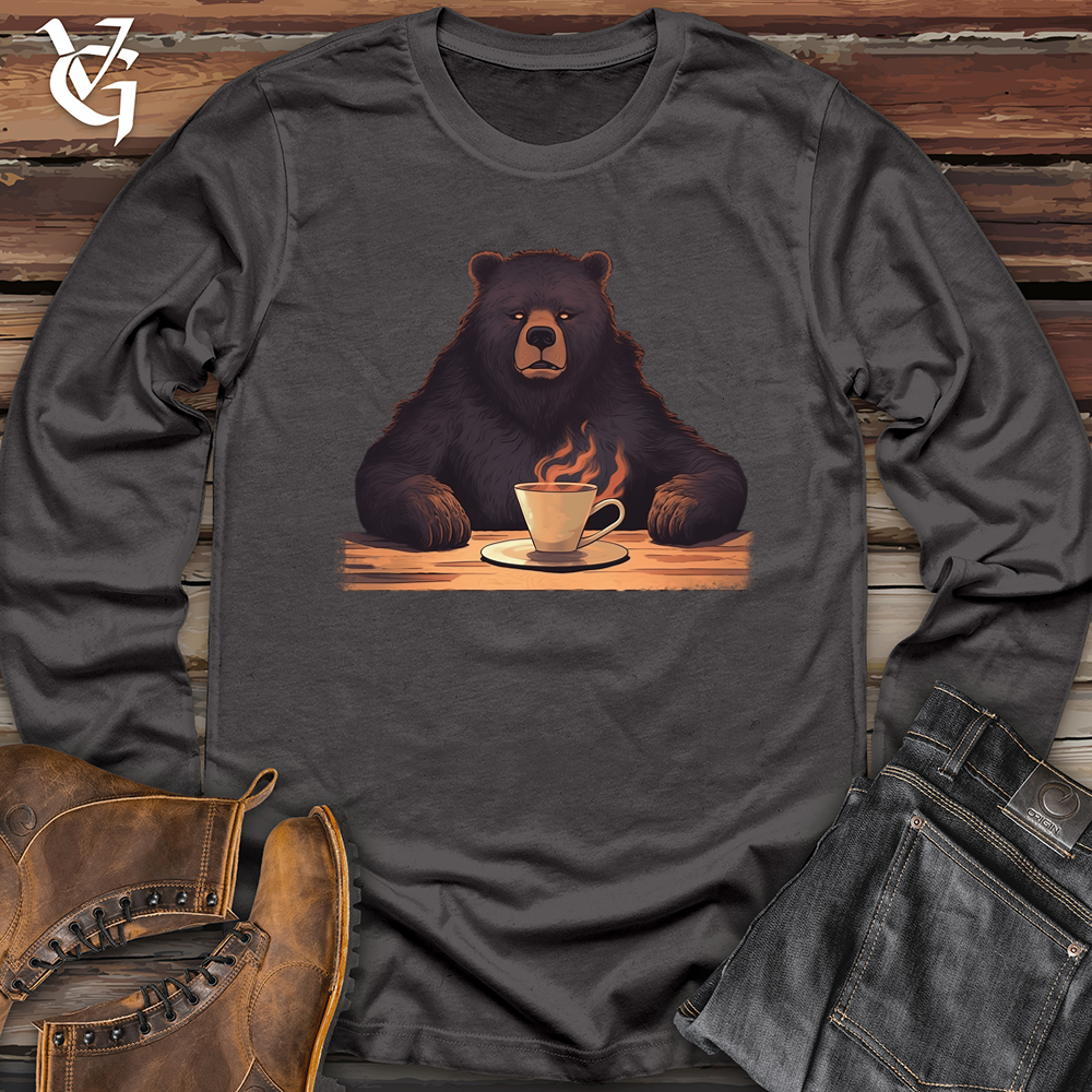 Bear Coffee Cloud Softstyle Long Sleeve