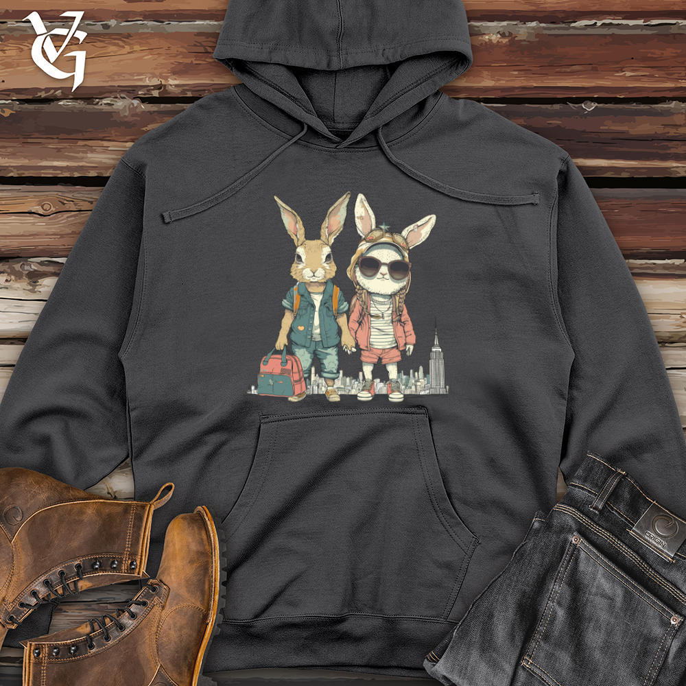Bunnies Urban Adventure Midweight Hooded Sweatshirt