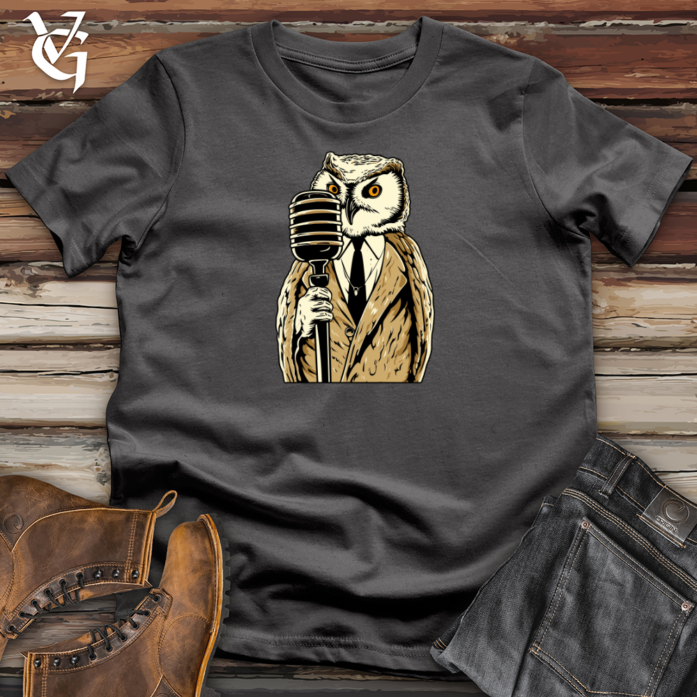 Retro Melodic Owl Softstyle Tee