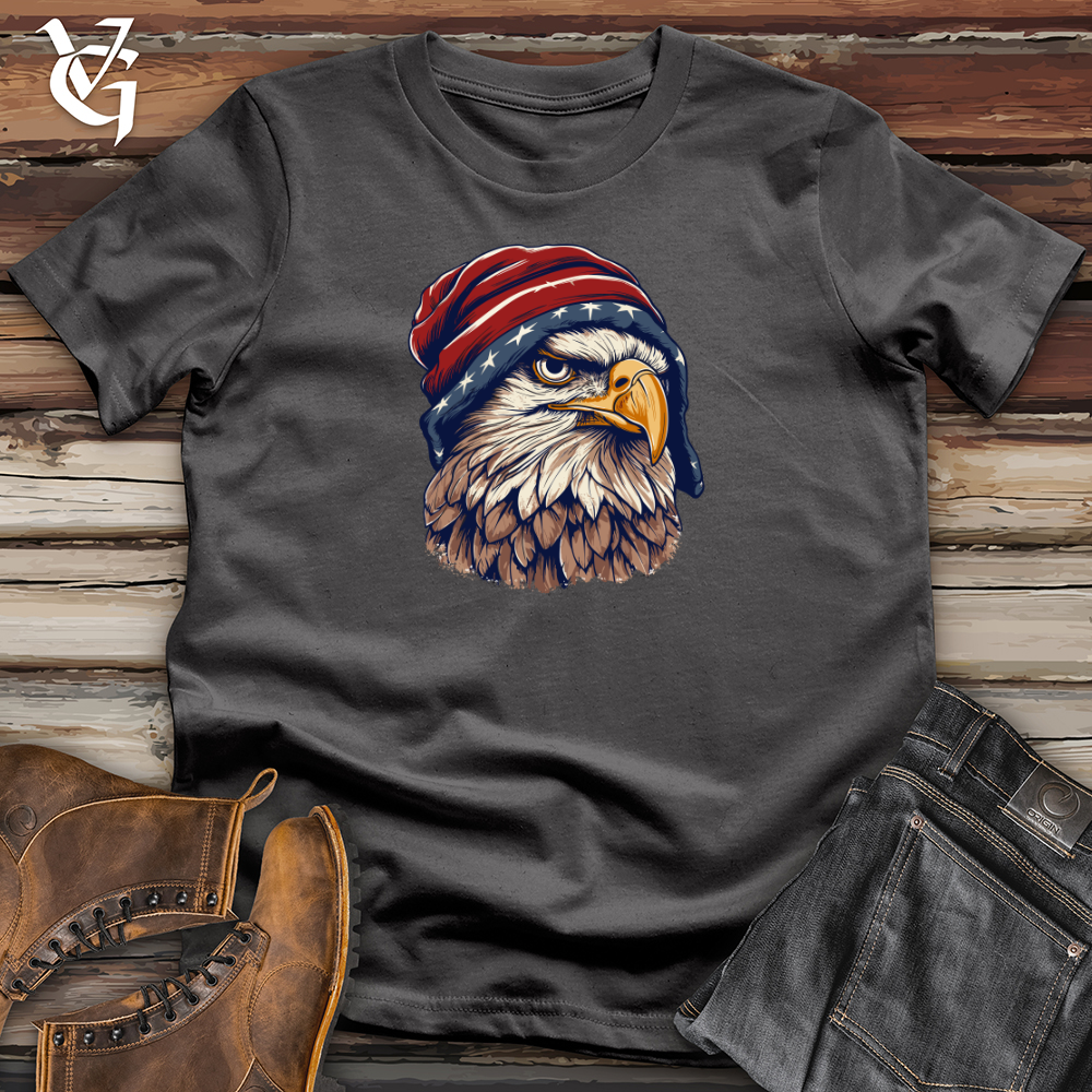 Retro Beanie Wearing Eagle Softstyle Tee