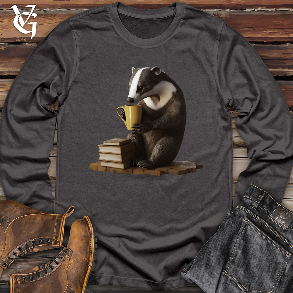 Honey Badger Book Club Softstyle Long Sleeve