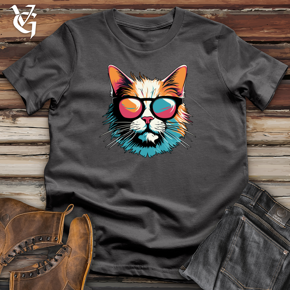 Retro Shades Cat  Softstyle Tee