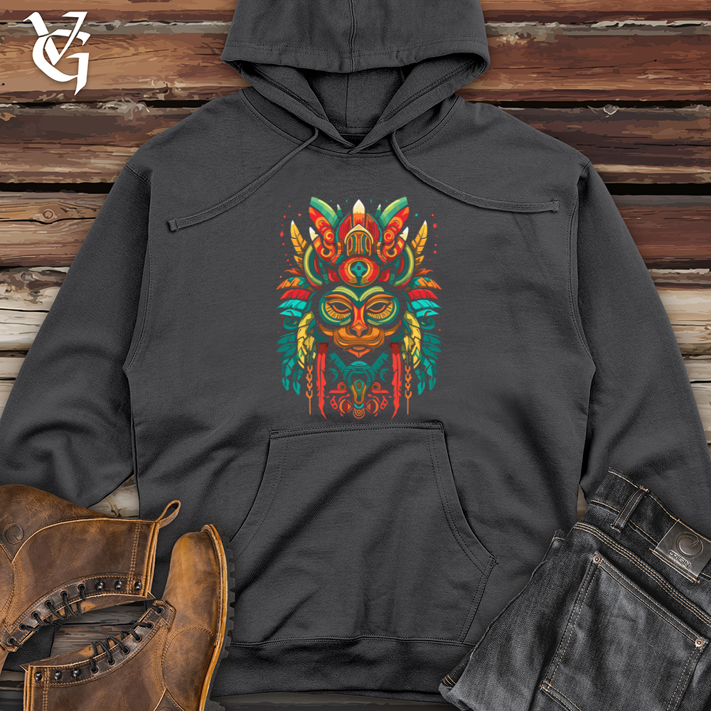 Aztec Spirit Guardian Midweight Hooded Sweatshirt