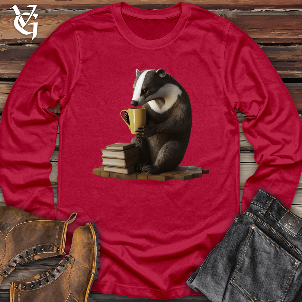 Honey Badger Book Club Softstyle Long Sleeve