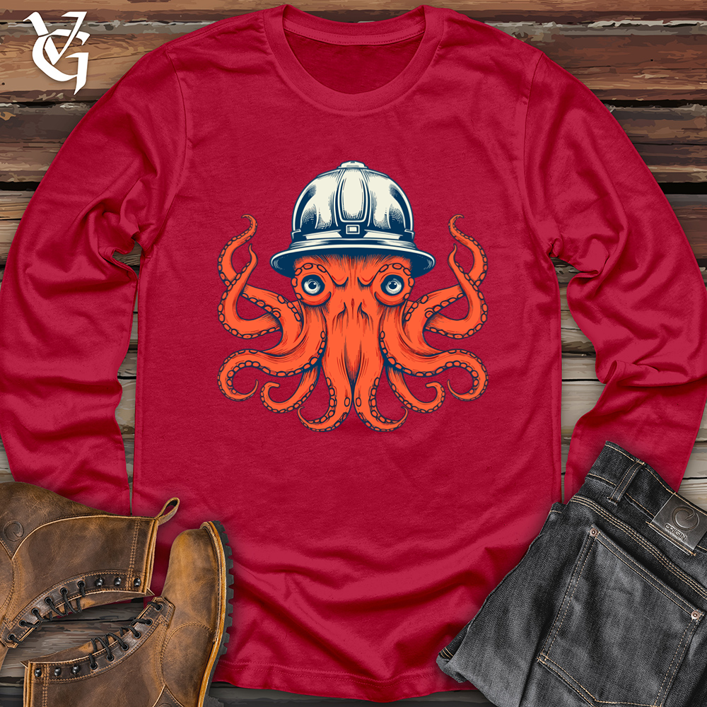 Octopus Firefighter's Brigade Cap Softstyle Long Sleeve