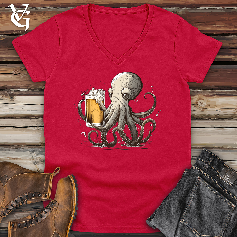 Octopus Happy Hour Softstyle V-Neck