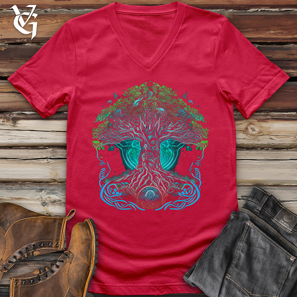 Yggdrasil Spirit Tree V-Neck