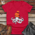 Octopus Orange Beanie Softstyle V-Neck