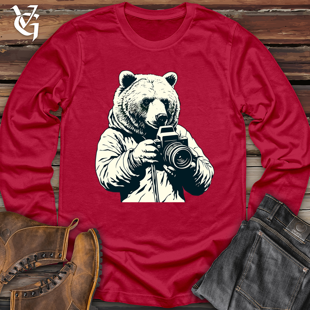 Bear Behind the Lens Moment Softstyle Long Sleeve