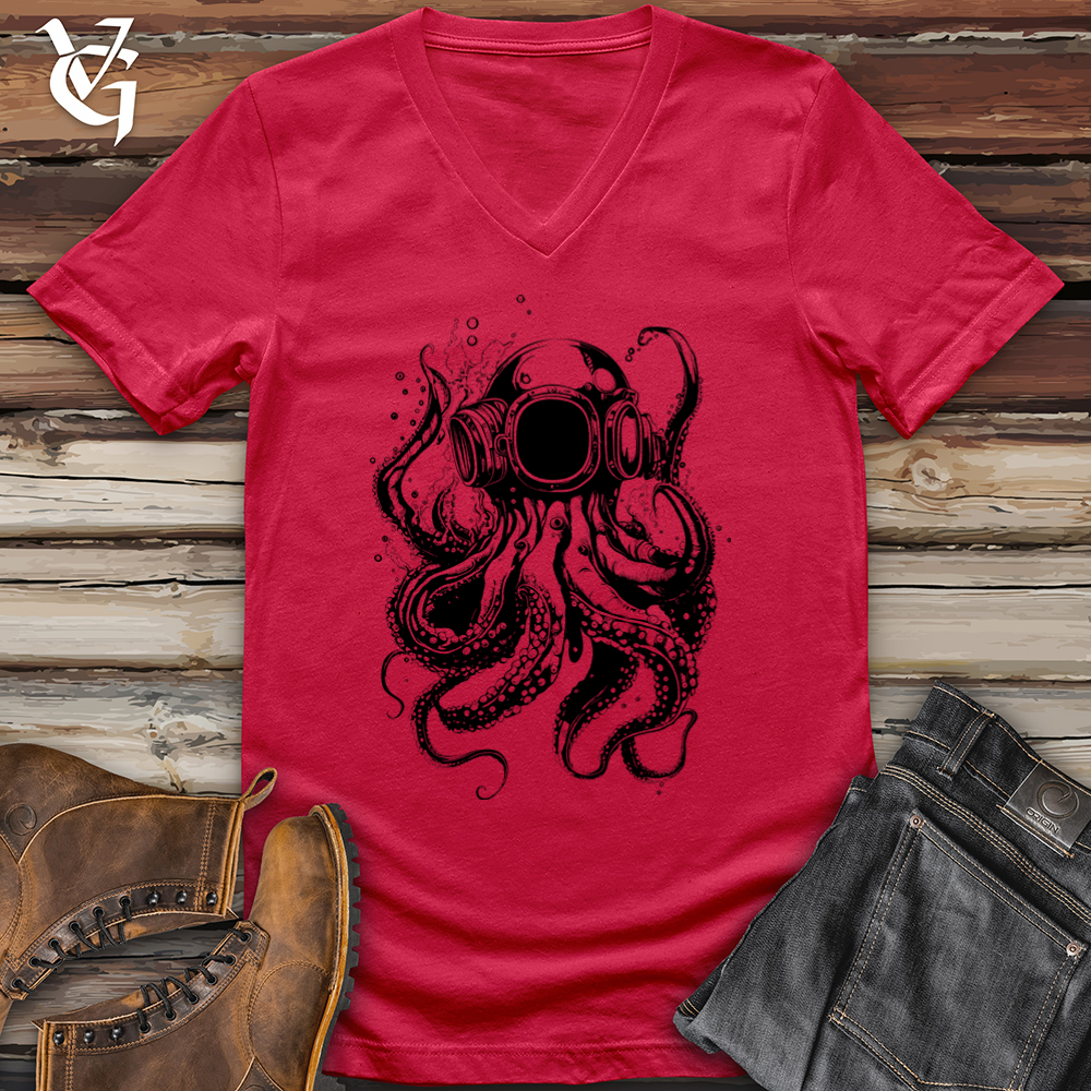 Scuba Octopus V-Neck