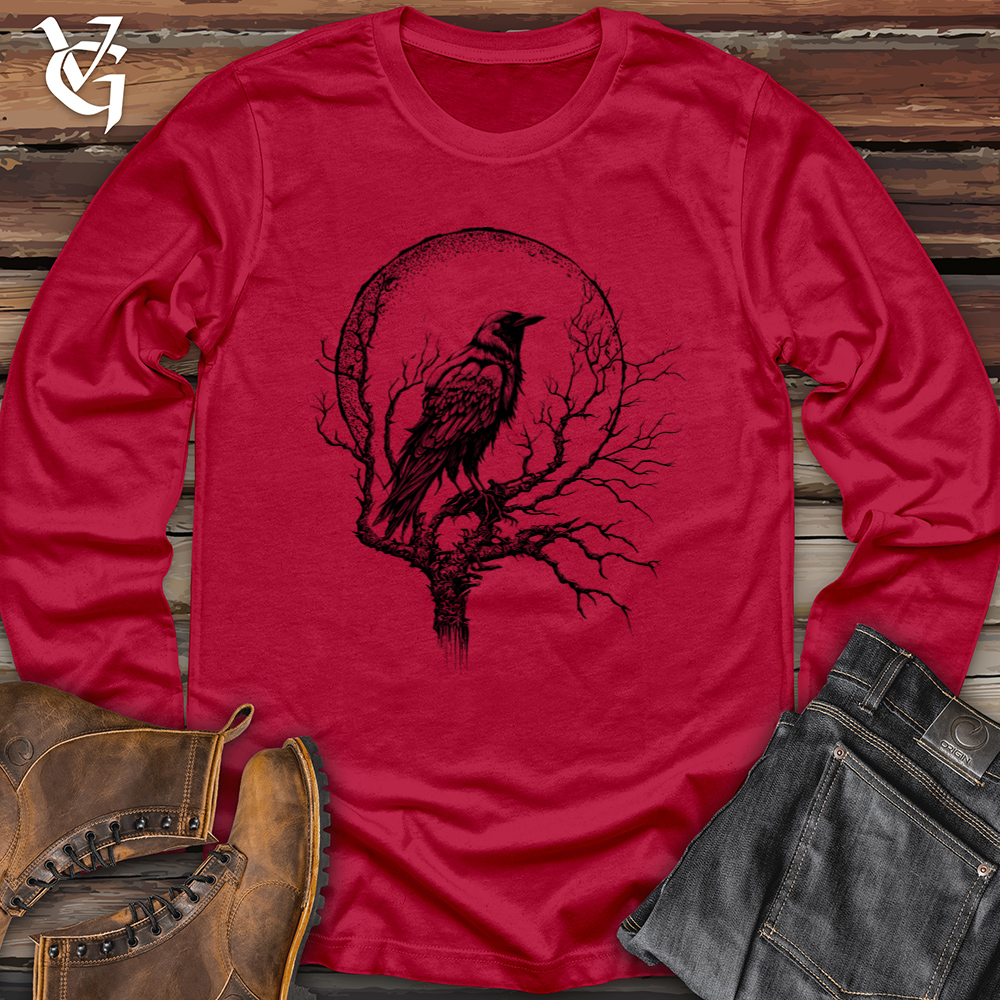 Moonscape Raven Softstyle Long Sleeve