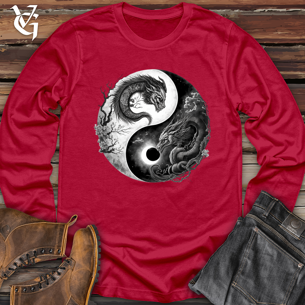 Yin Yang Dragons Softstyle Long Sleeve