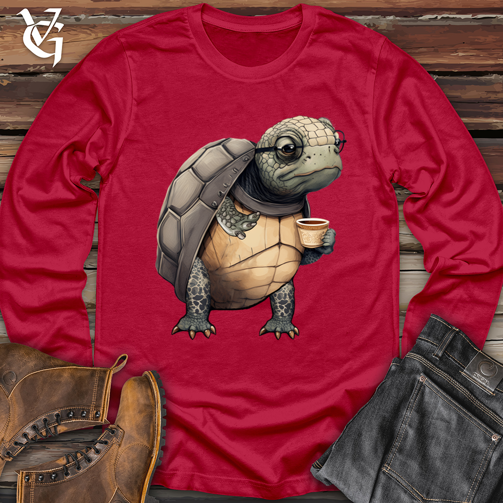 Turtle Tea Time Softstyle Long Sleeve