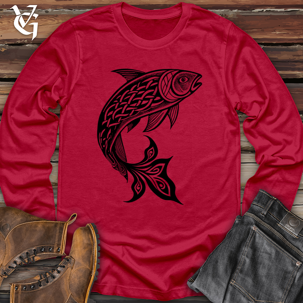 Celtic Fish Softstyle Long Sleeve