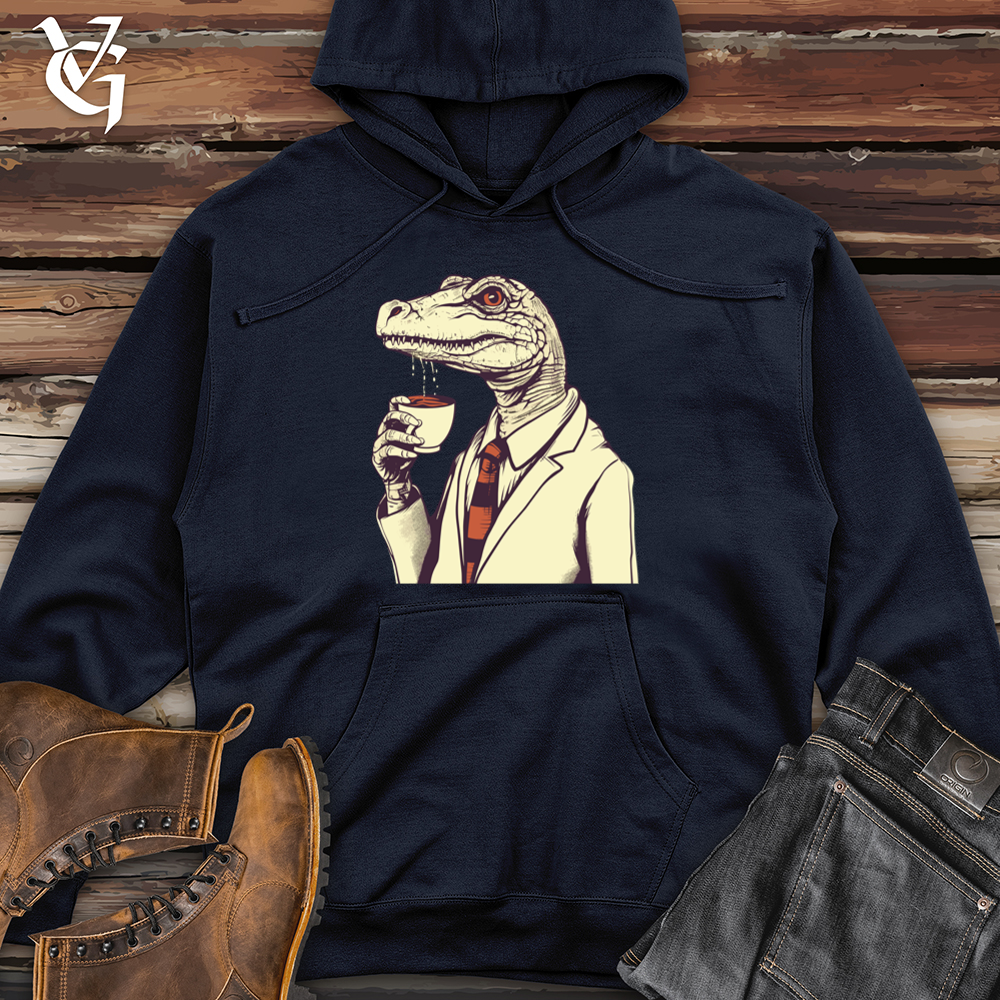 Coffeetime Lizard Tranquility Midweight Hooded Sweatshirt