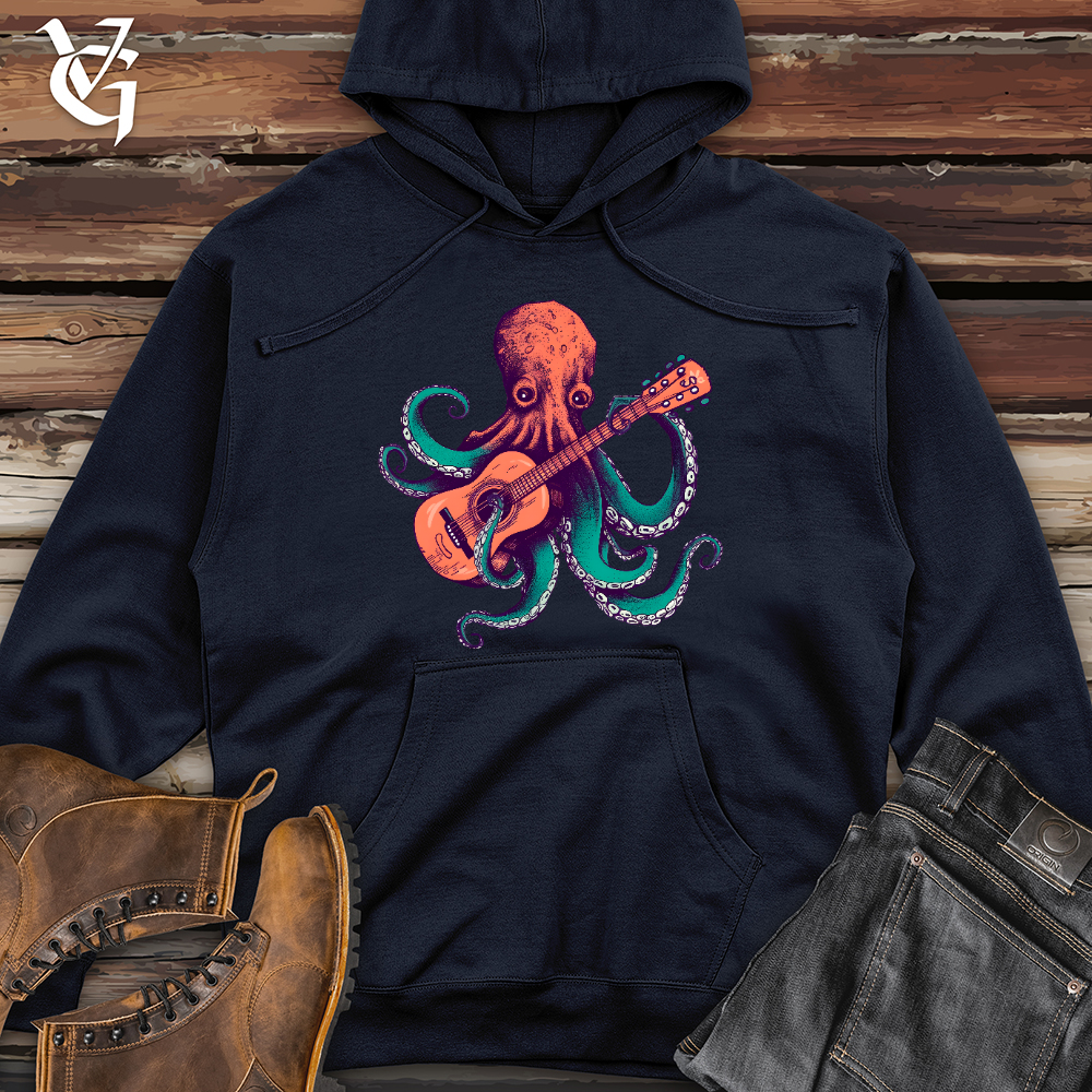 Octopus Guitarist Midweight Hooded Sweatshirt