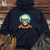 Retro Astrophysicist Skeleton Midweight Hooded Sweatshirt