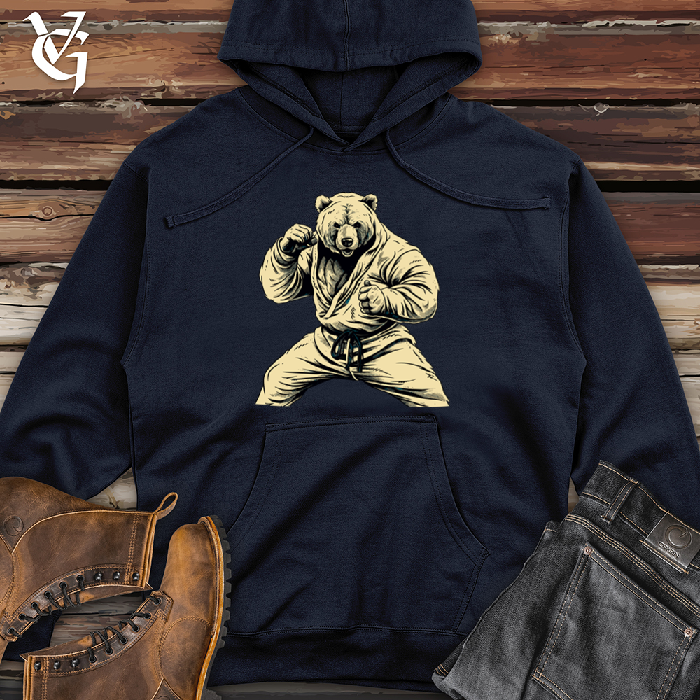 Vintage Karate Bear Midweight Hooded Sweatshirt