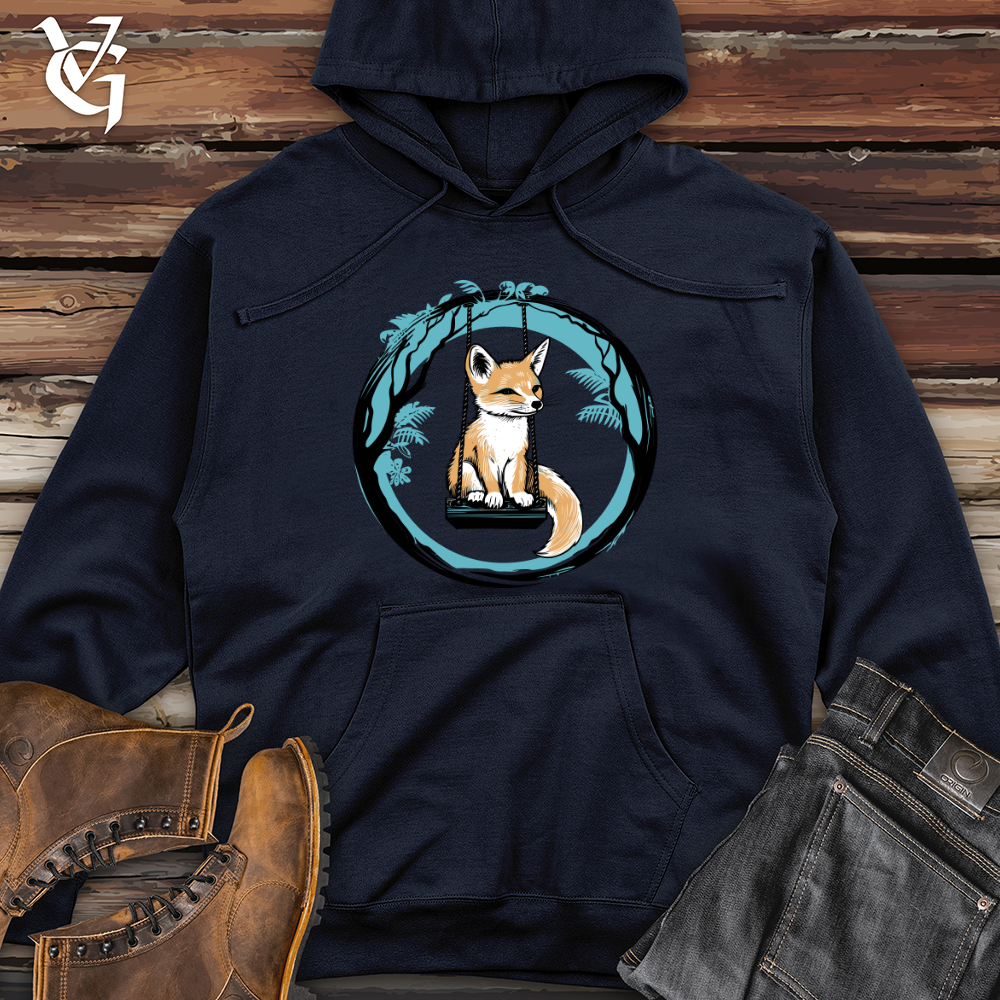 Swinging Fox Tale Midweight Hooded Sweatshirt