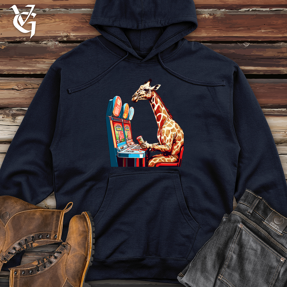 Retro Jackpot Giraffe Midweight Hooded Sweatshirt