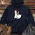 A Red Hat Wearing Duck Holding a Baguette Midweight Hooded Sweatshirt