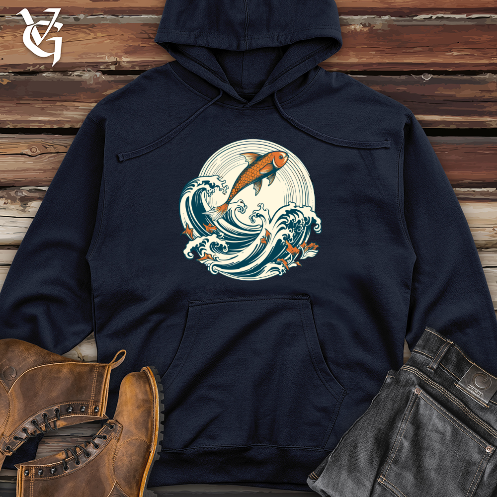 Whimsurfing Wave Rider Midweight Hooded Sweatshirt
