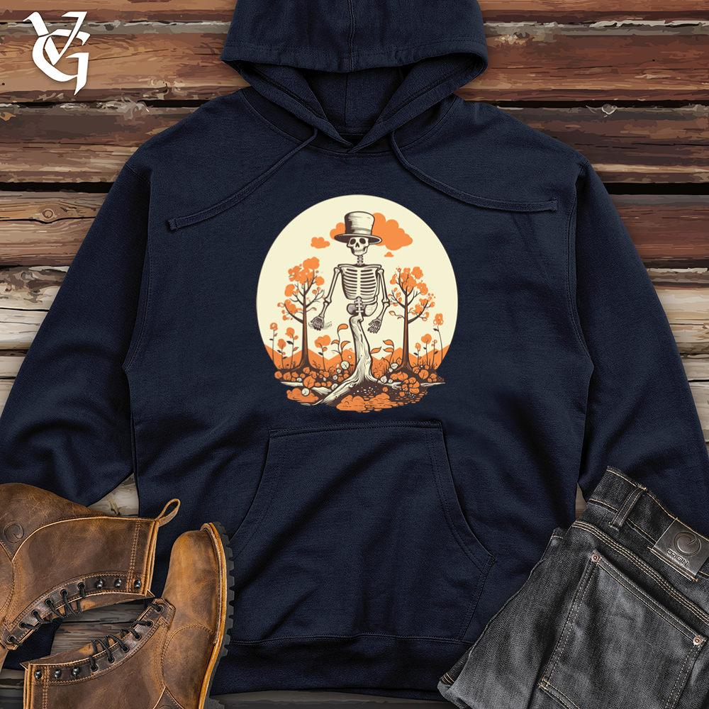 Retro Arboreal Goofiness Midweight Hooded Sweatshirt