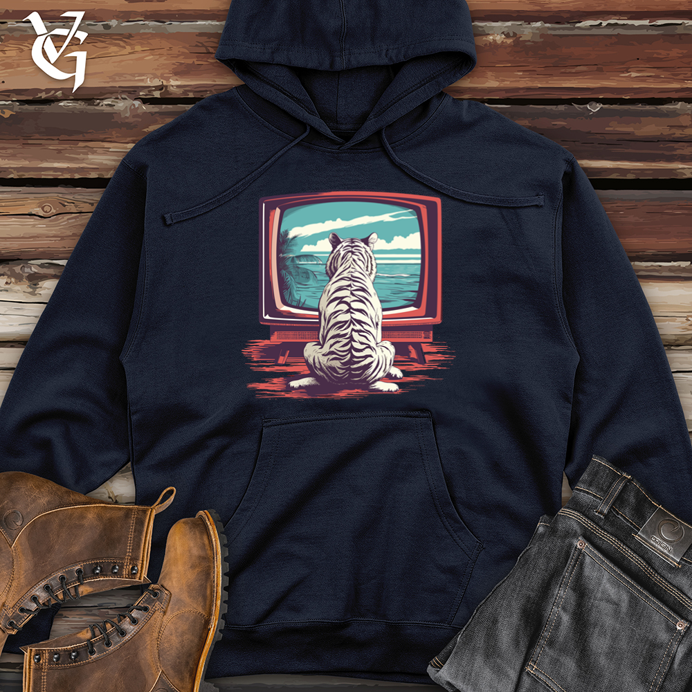 Retro Channel Tiger Midweight Hooded Sweatshirt