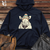 Retro Pompom Snow Hat Rhino Midweight Hooded Sweatshirt