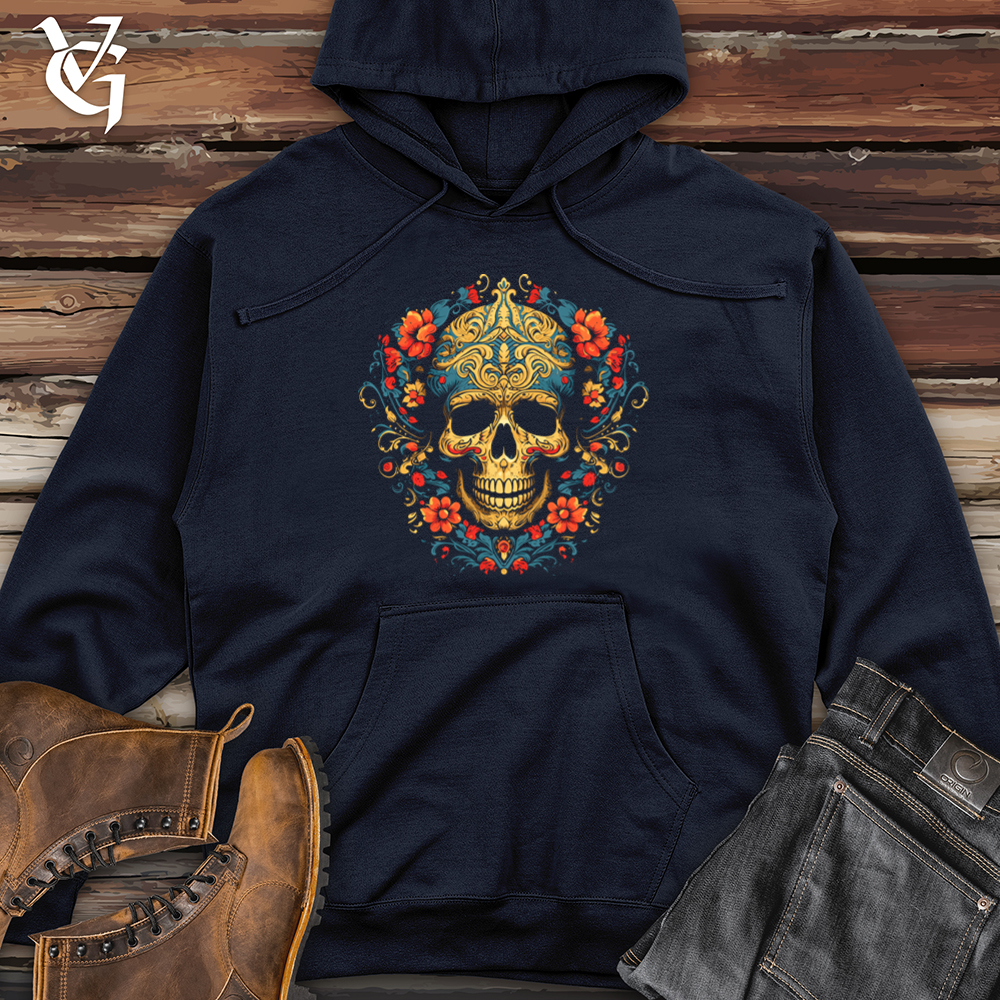 Paisley Skull Revival Midweight Hooded Sweatshirt