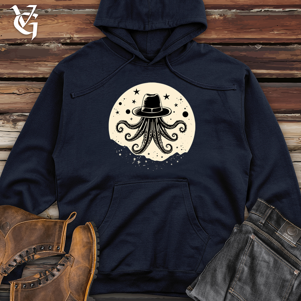 Space Rodeo Octopus Midweight Hooded Sweatshirt