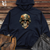 Camouflage Skull Vintage Midweight Hooded Sweatshirt