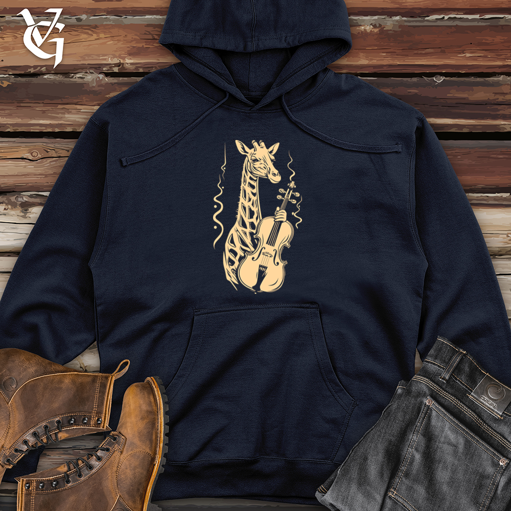 Melodic Giraffe Midweight Hooded Sweatshirt